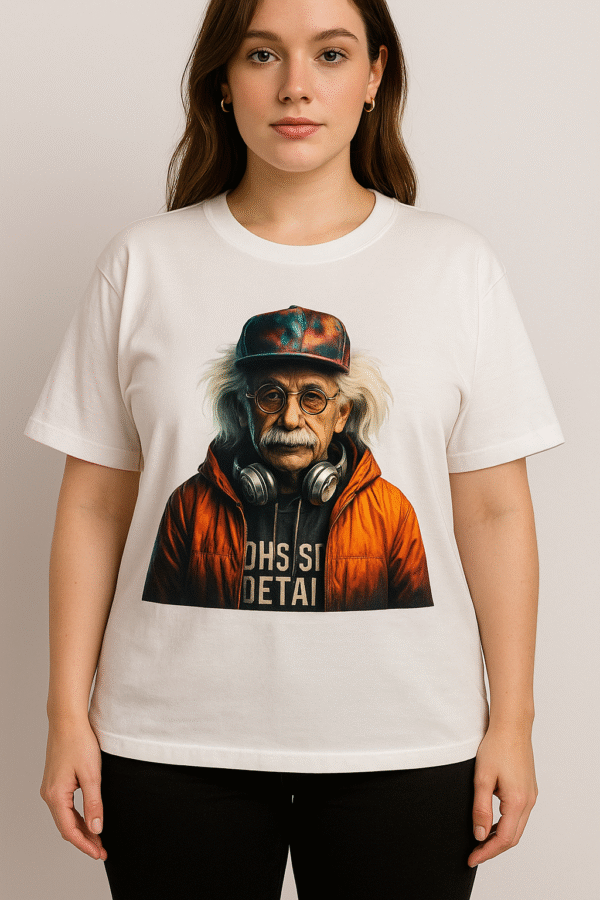 Pop Einstein – Unisex Oversized T-shirt
