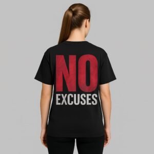 No Excuses – Unisex Oversized T-Shirt