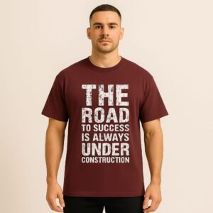 The Road to Success – Unisex Oversized T-Shirt