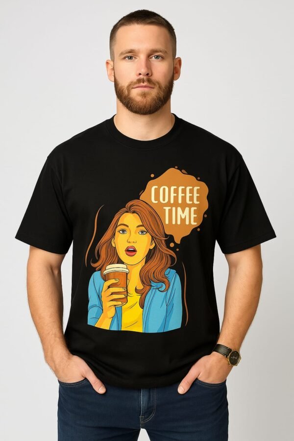 Coffee Time – Unisex Oversized T-Shirt