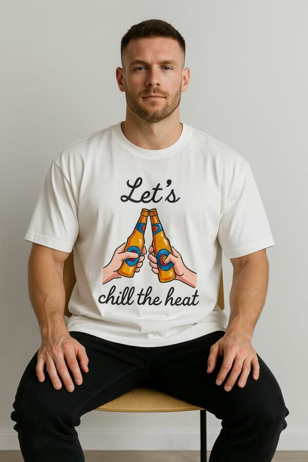 Lets chill the heat - Unisex Oversized Tshirt