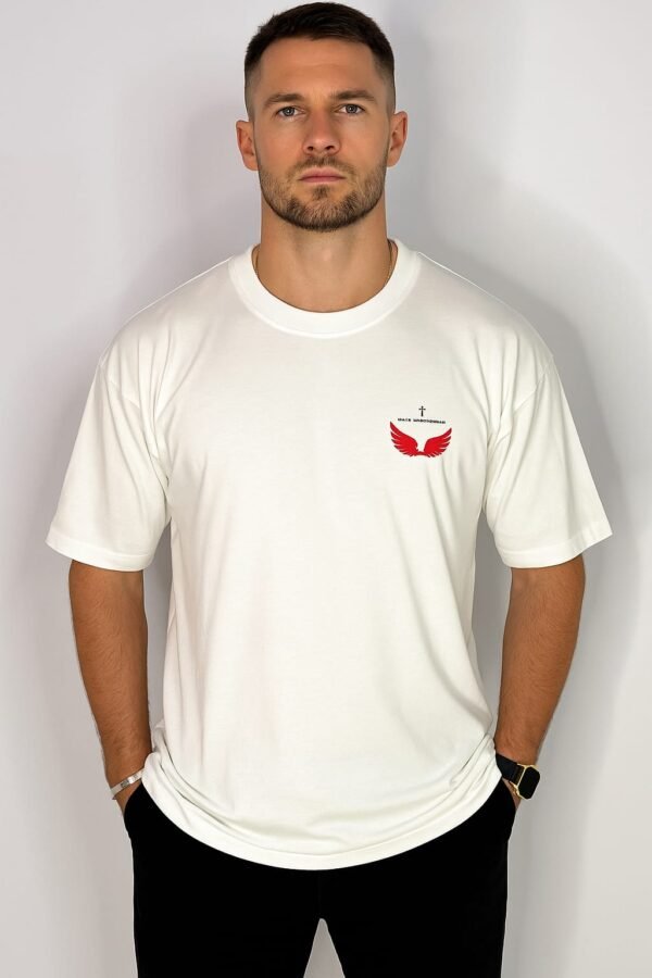 Eagle in black n white - Unisex Oversized T-Shirt
