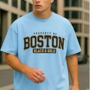 Boston Light Blue – Unisex Oversized T-Shirt