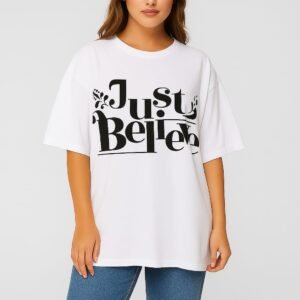 Just Believe – Unisex Oversized T-shirt